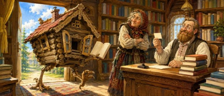 Читательский билет для избушки — короткая юмористическая история